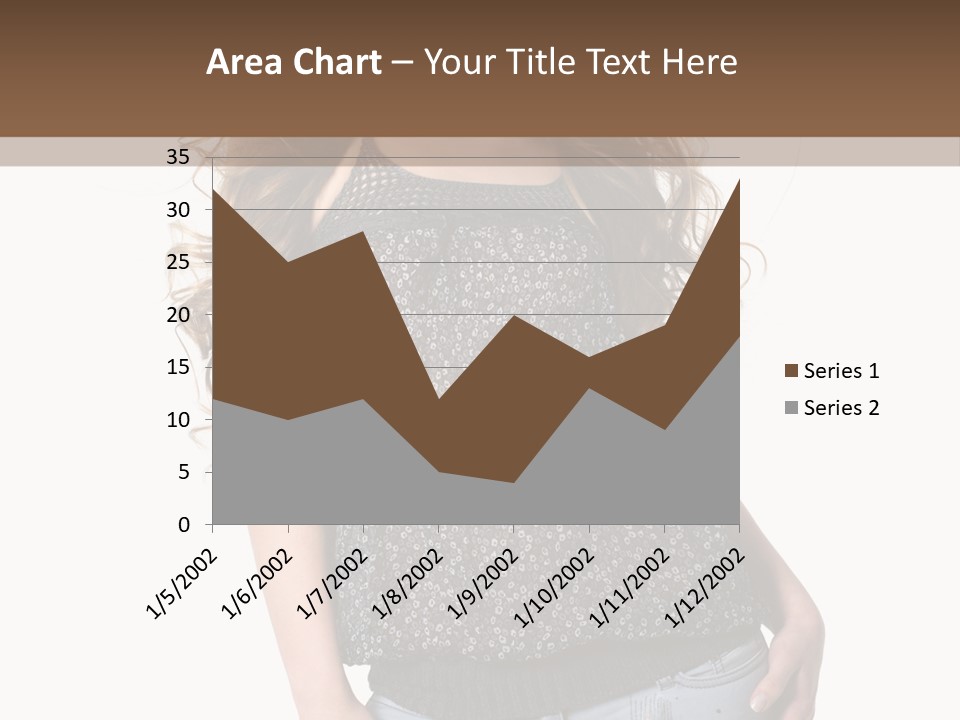 Pose Woman Teenager PowerPoint Template