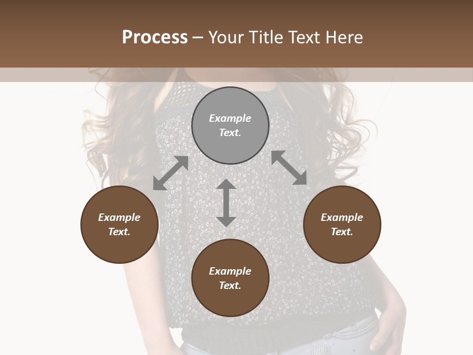 Pose Woman Teenager PowerPoint Template