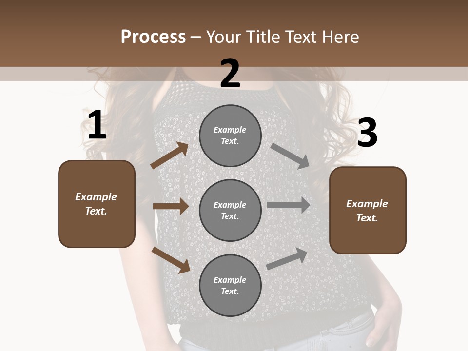 Pose Woman Teenager PowerPoint Template