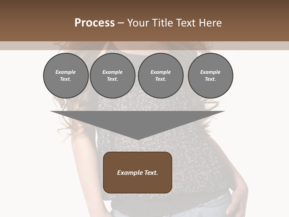 Pose Woman Teenager PowerPoint Template