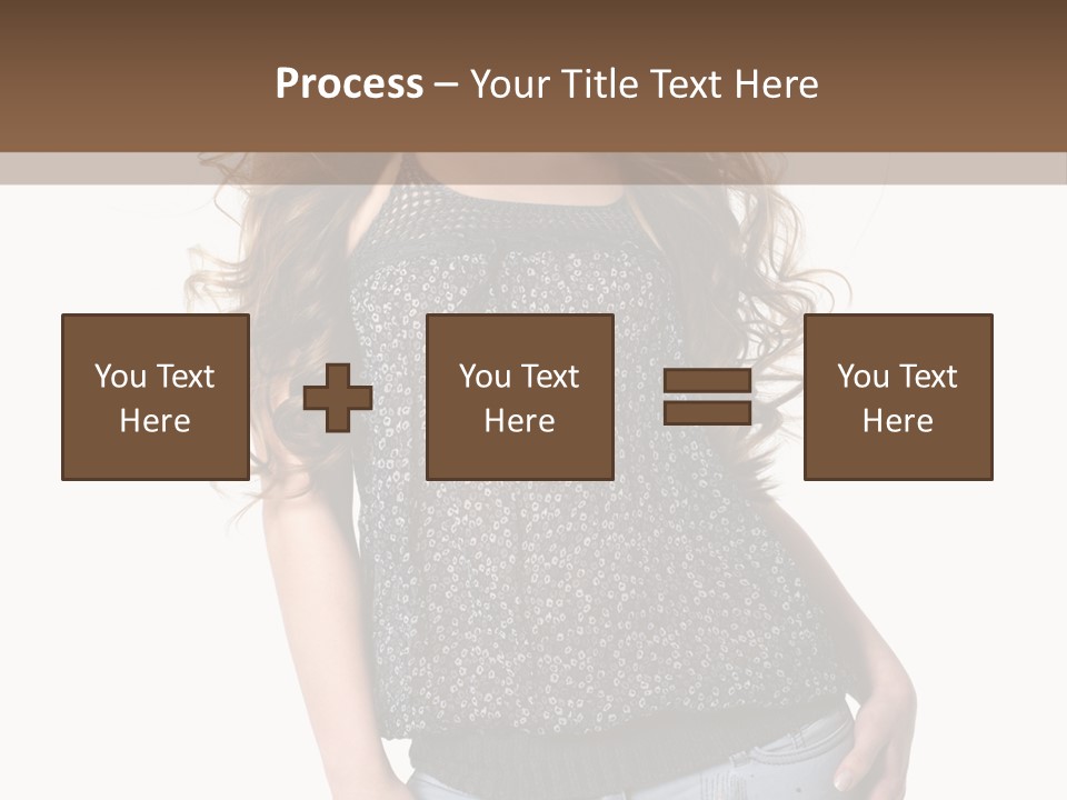 Pose Woman Teenager PowerPoint Template