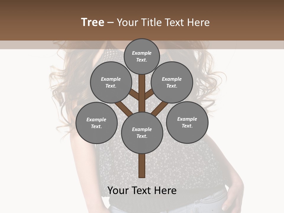 Pose Woman Teenager PowerPoint Template