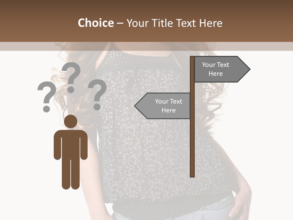 Pose Woman Teenager PowerPoint Template