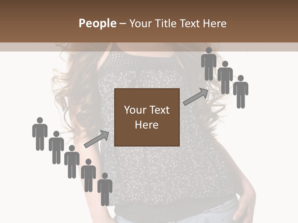 Pose Woman Teenager PowerPoint Template