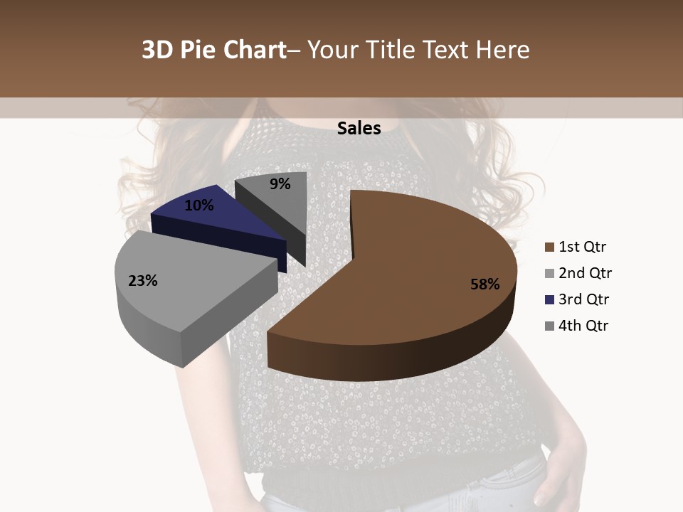 Pose Woman Teenager PowerPoint Template