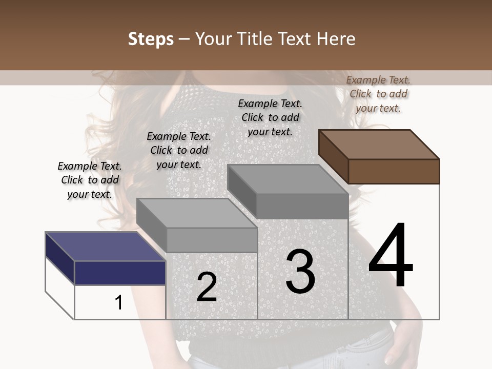 Pose Woman Teenager PowerPoint Template