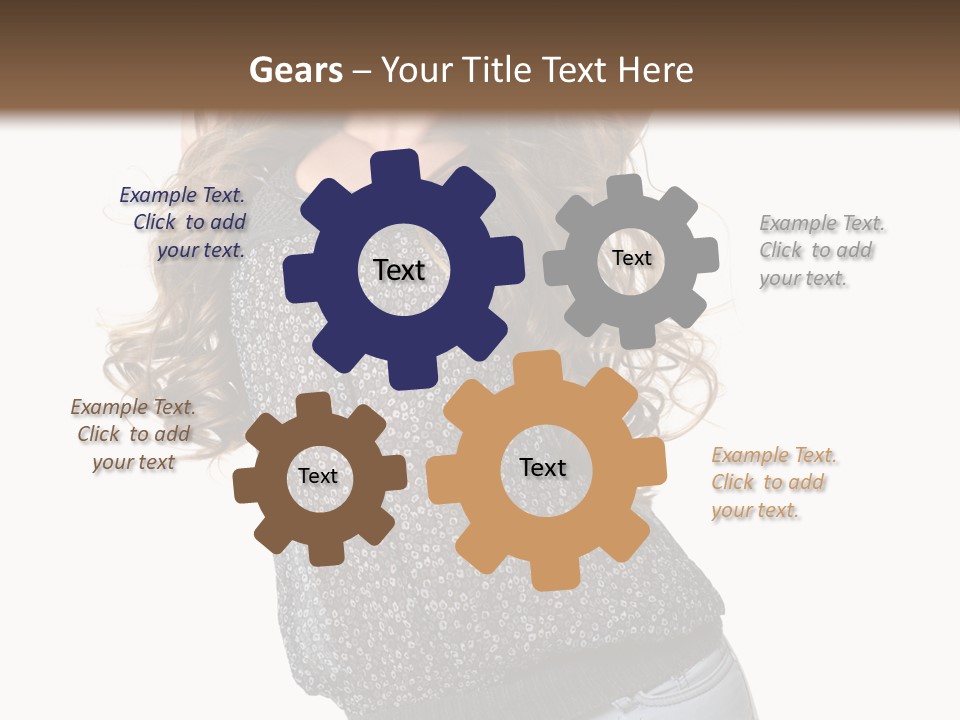 Caucasian Attractive Modern PowerPoint Template