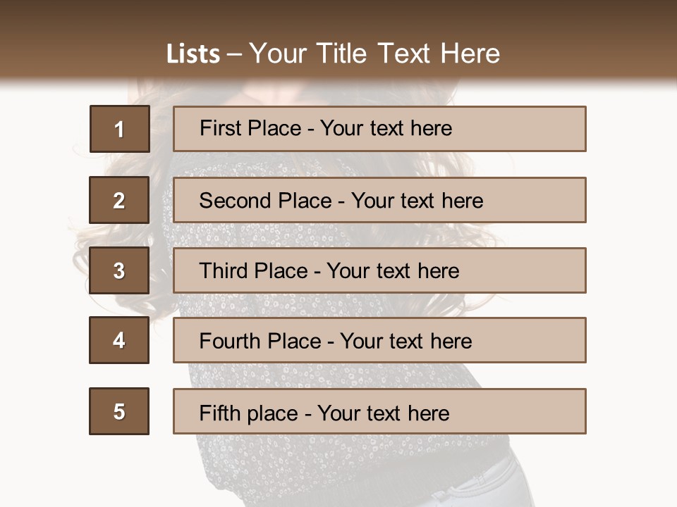 Caucasian Attractive Modern PowerPoint Template