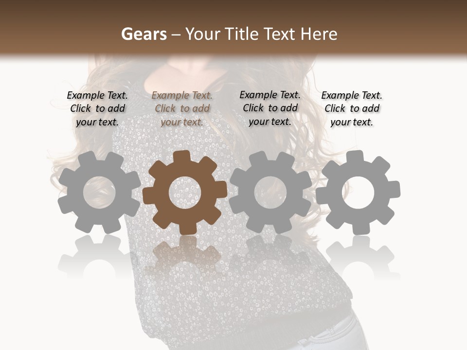 Caucasian Attractive Modern PowerPoint Template