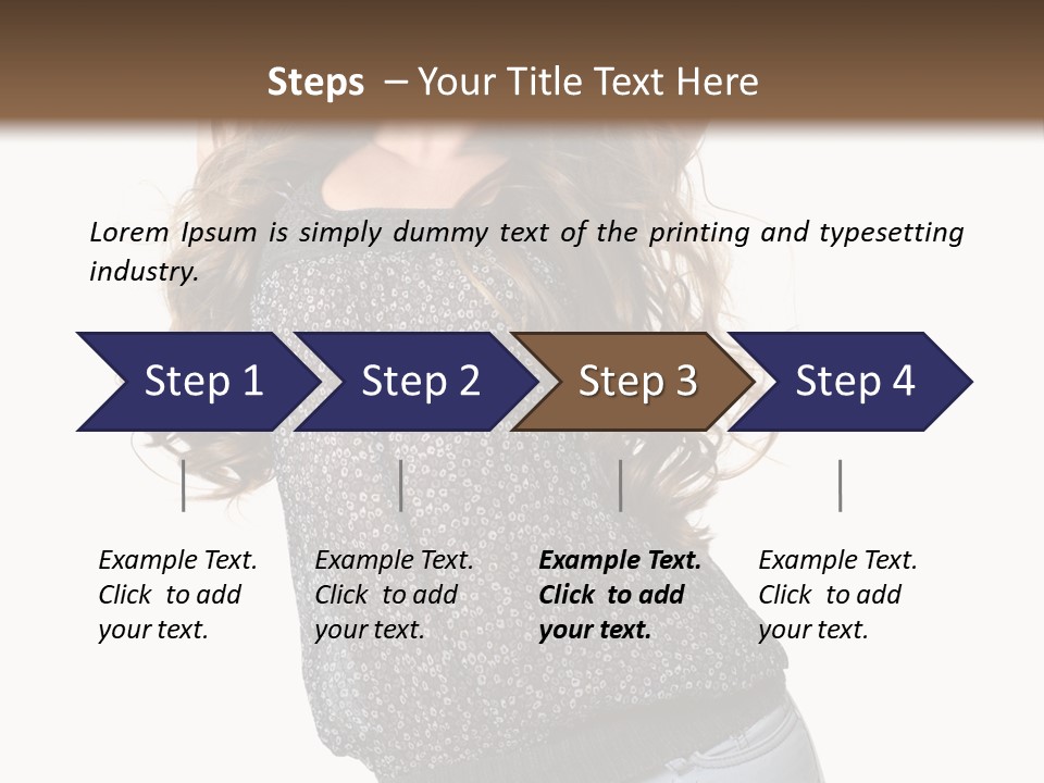 Caucasian Attractive Modern PowerPoint Template