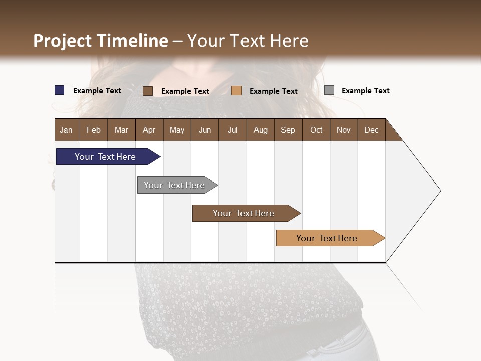 Caucasian Attractive Modern PowerPoint Template
