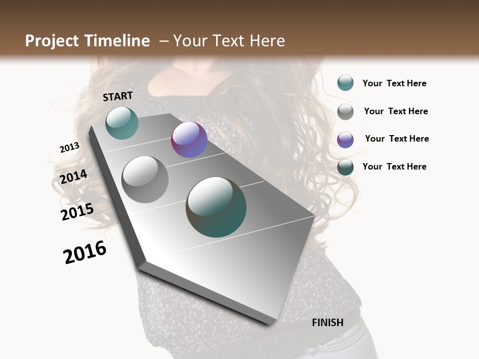 Caucasian Attractive Modern PowerPoint Template