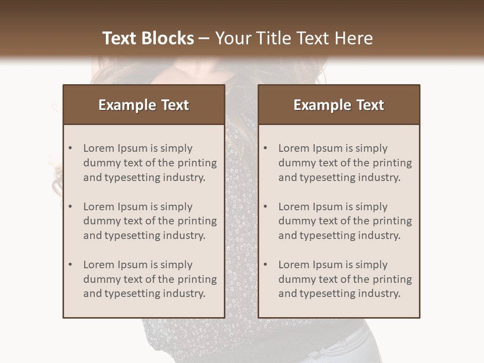 Caucasian Attractive Modern PowerPoint Template