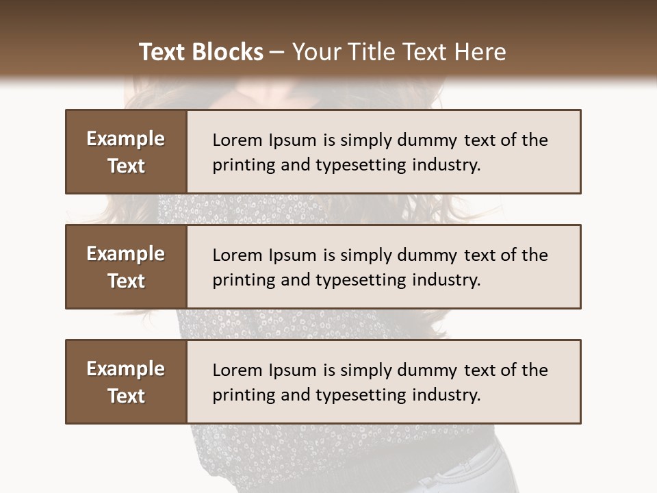 Caucasian Attractive Modern PowerPoint Template
