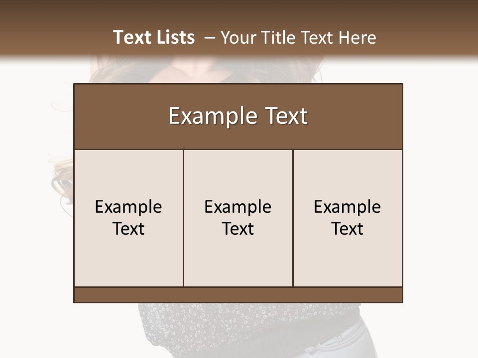 Caucasian Attractive Modern PowerPoint Template