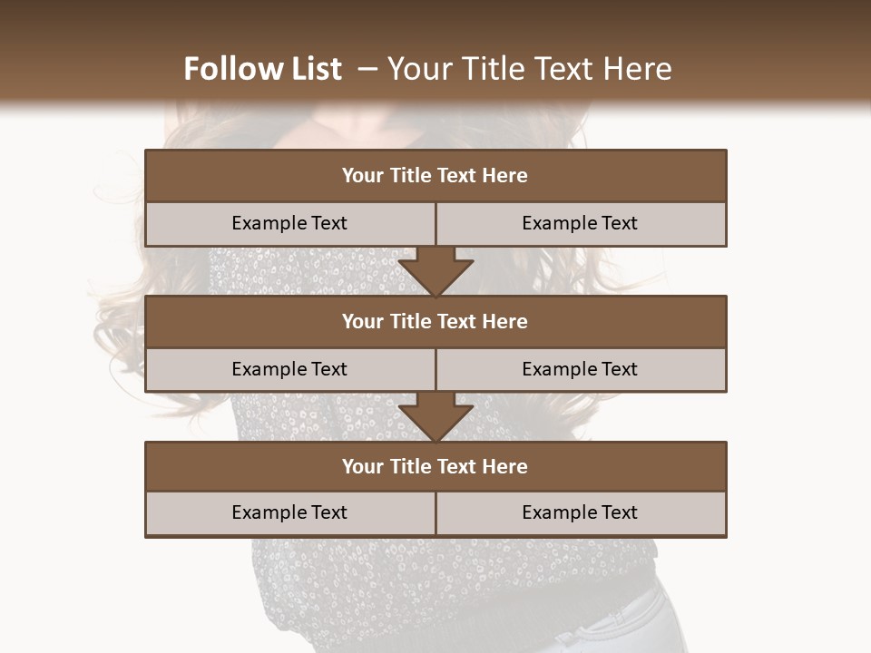 Caucasian Attractive Modern PowerPoint Template