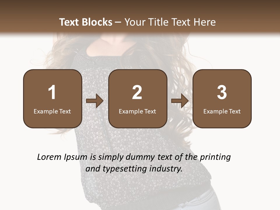 Caucasian Attractive Modern PowerPoint Template