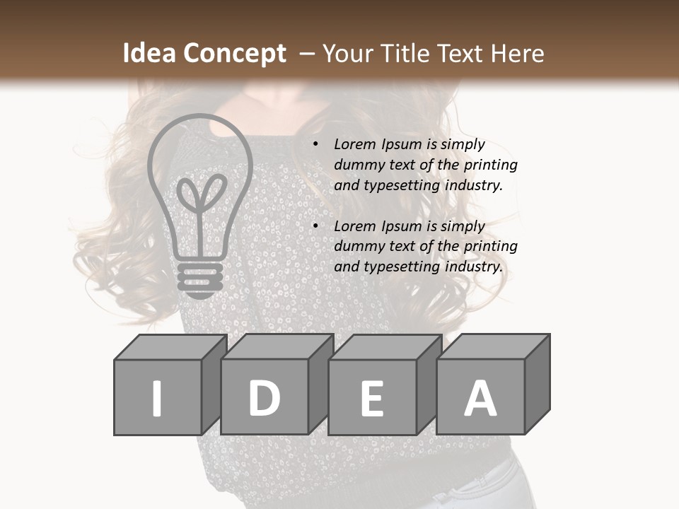 Caucasian Attractive Modern PowerPoint Template