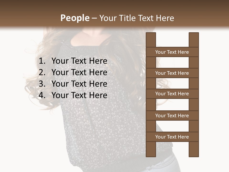 Caucasian Attractive Modern PowerPoint Template