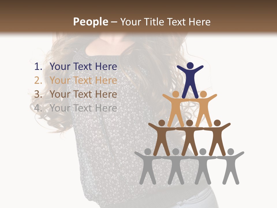 Caucasian Attractive Modern PowerPoint Template