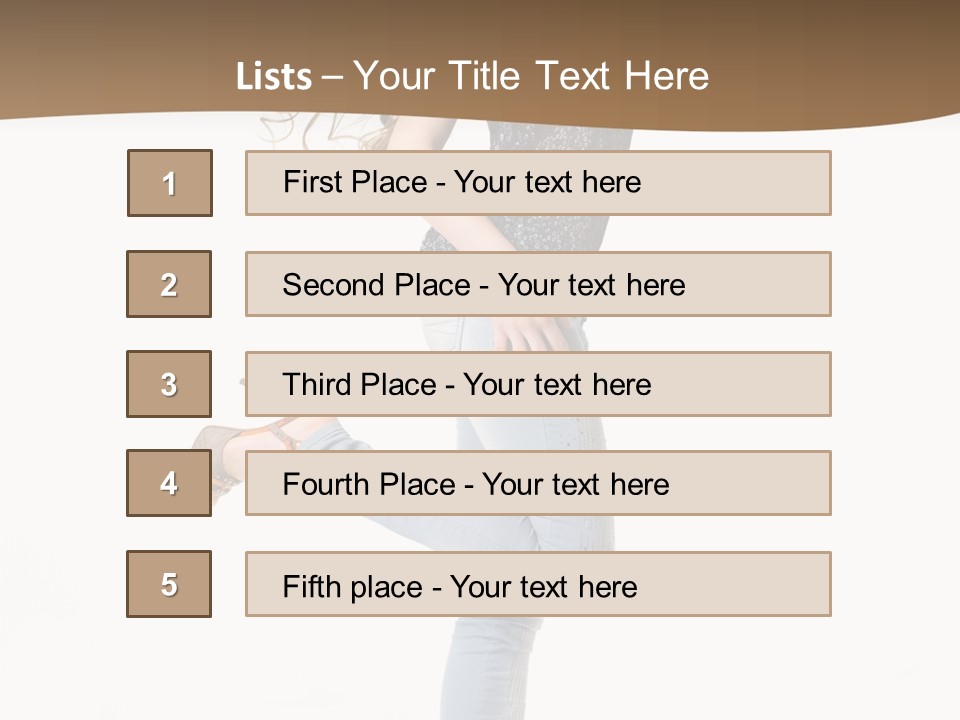 Female Full Sexy PowerPoint Template