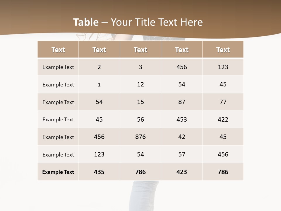 Female Full Sexy PowerPoint Template