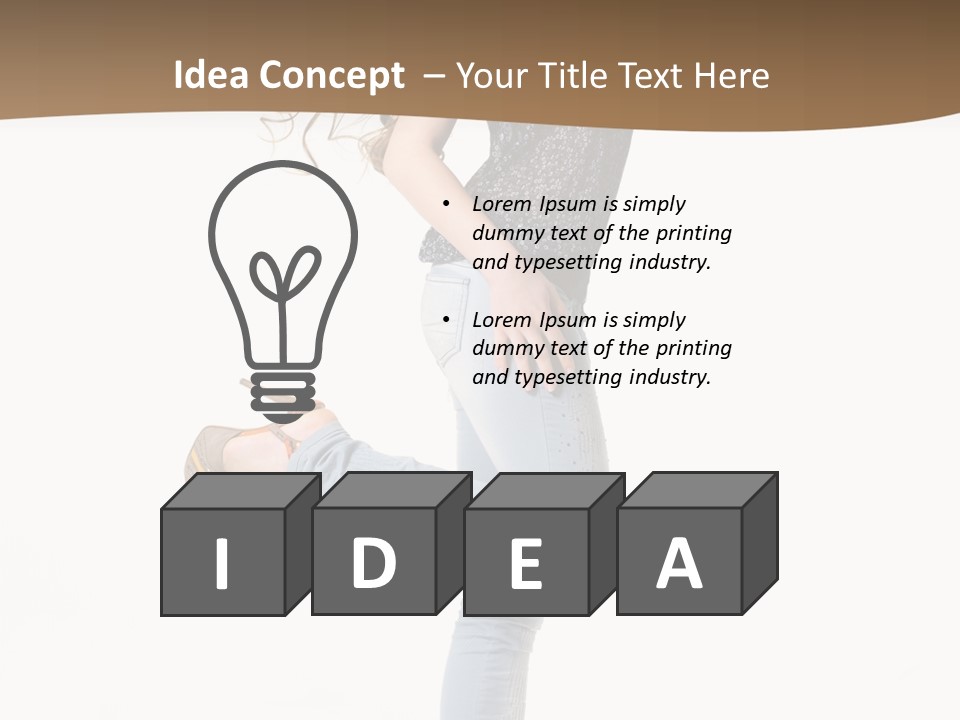 Female Full Sexy PowerPoint Template