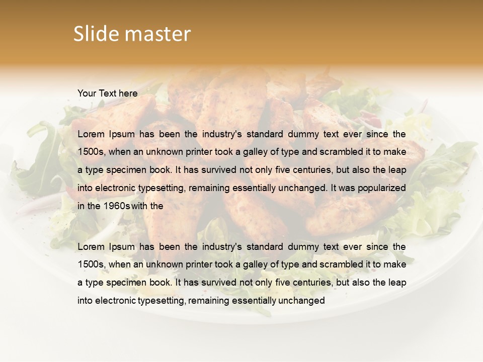 Antipasto Appetiser Fillet PowerPoint Template