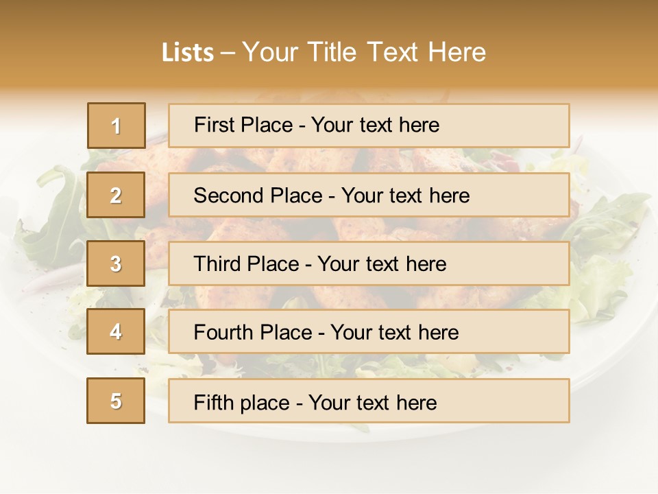 Antipasto Appetiser Fillet PowerPoint Template