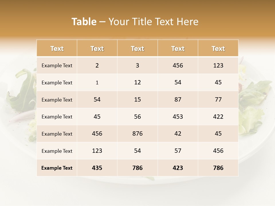 Antipasto Appetiser Fillet PowerPoint Template