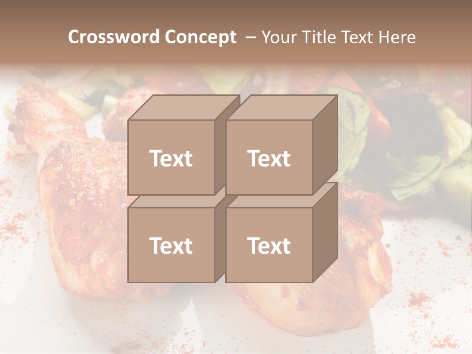 Lunch Lettuce Object PowerPoint Template