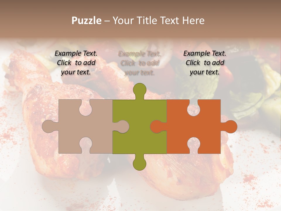 Lunch Lettuce Object PowerPoint Template