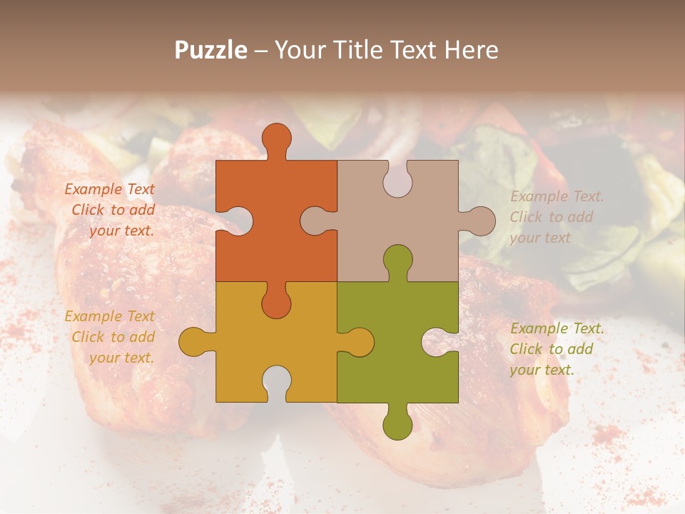 Lunch Lettuce Object PowerPoint Template