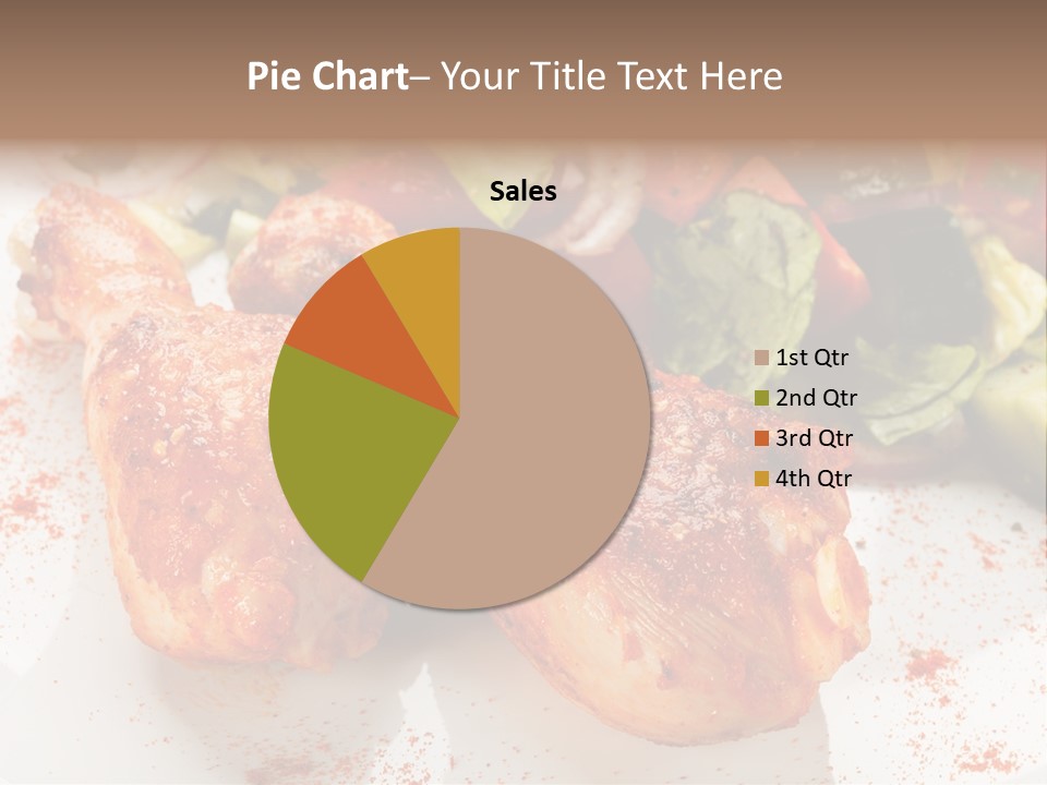 Lunch Lettuce Object PowerPoint Template