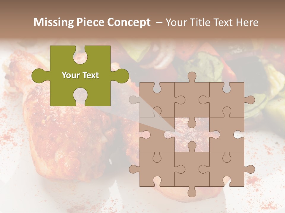 Lunch Lettuce Object PowerPoint Template