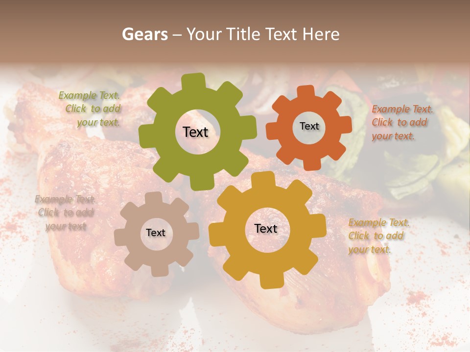 Lunch Lettuce Object PowerPoint Template