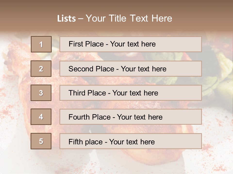 Lunch Lettuce Object PowerPoint Template