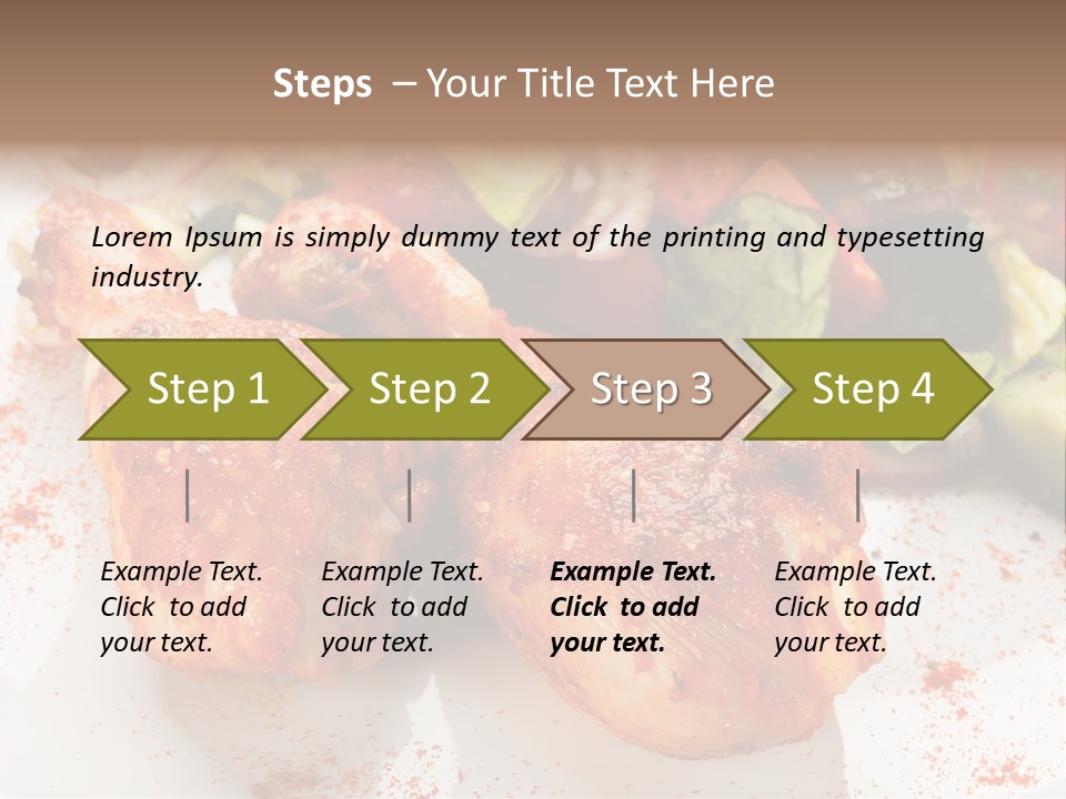 Lunch Lettuce Object PowerPoint Template