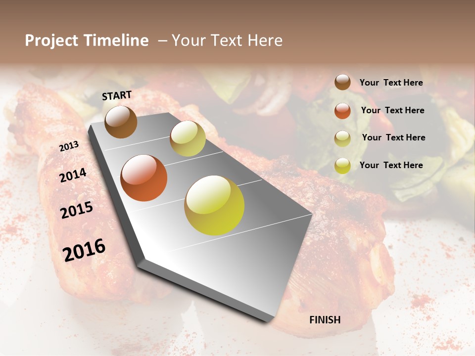 Lunch Lettuce Object PowerPoint Template