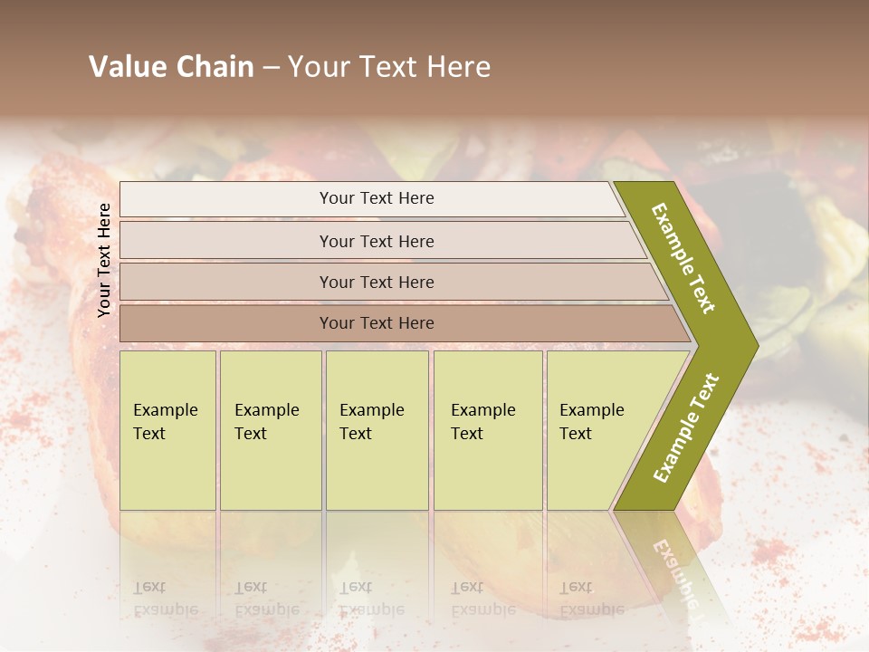 Lunch Lettuce Object PowerPoint Template
