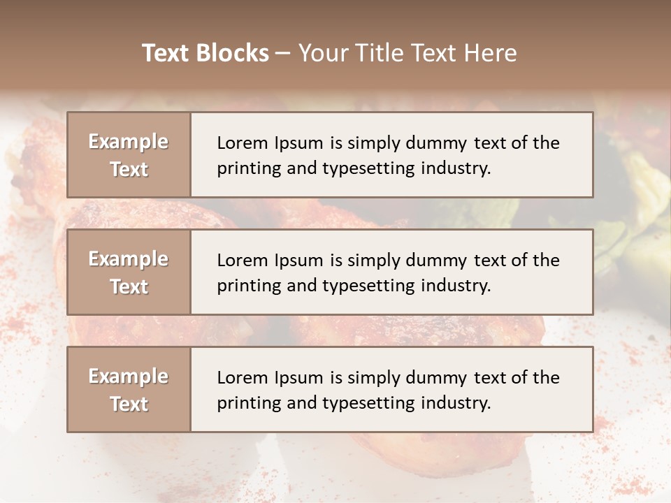 Lunch Lettuce Object PowerPoint Template