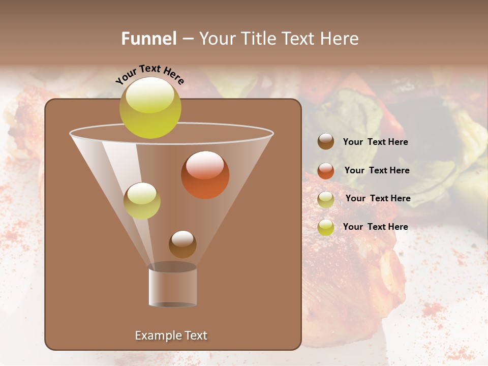 Lunch Lettuce Object PowerPoint Template