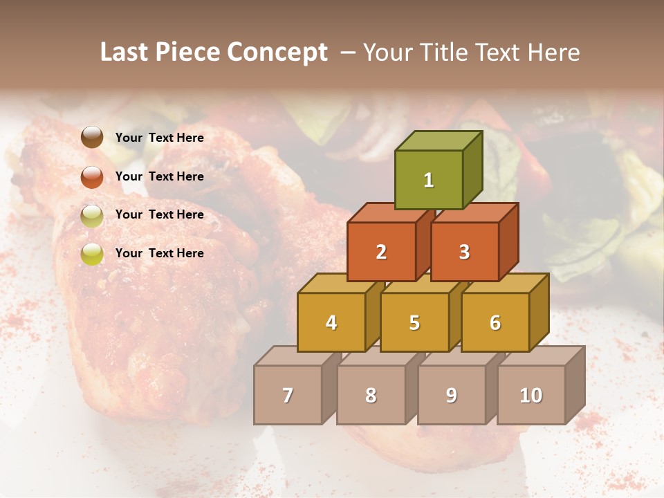 Lunch Lettuce Object PowerPoint Template