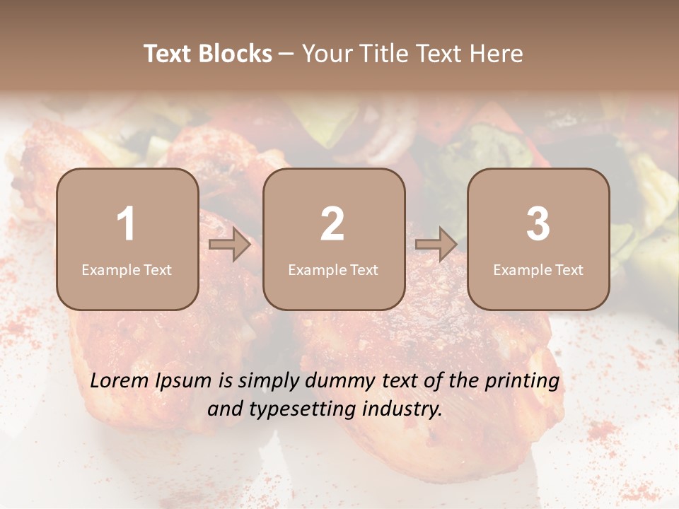 Lunch Lettuce Object PowerPoint Template