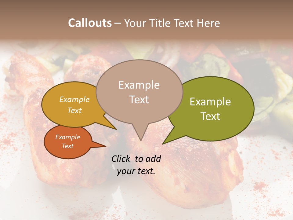 Lunch Lettuce Object PowerPoint Template
