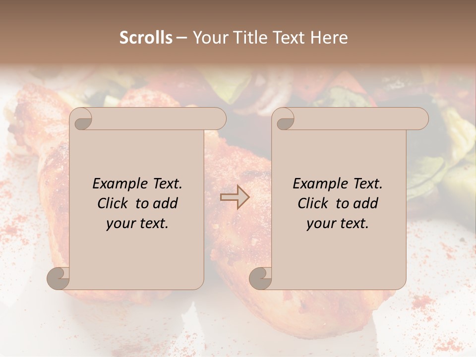 Lunch Lettuce Object PowerPoint Template