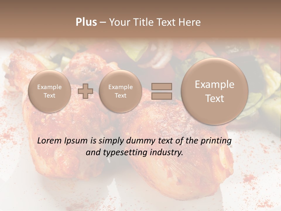 Lunch Lettuce Object PowerPoint Template