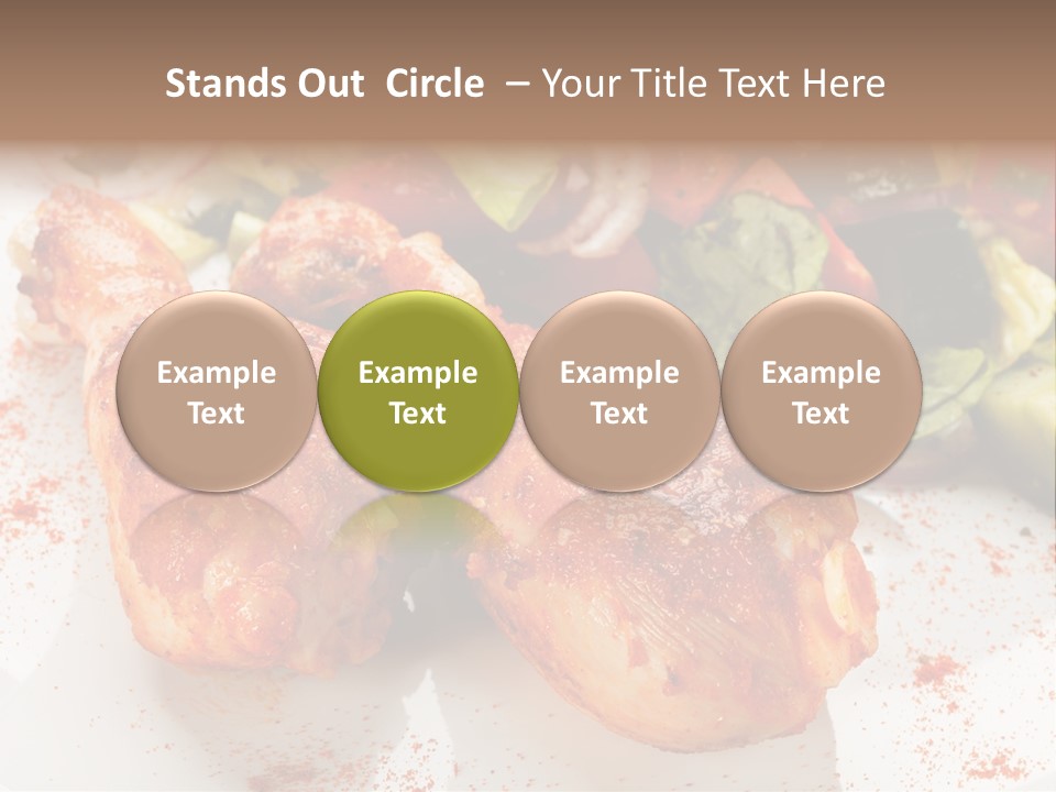 Lunch Lettuce Object PowerPoint Template