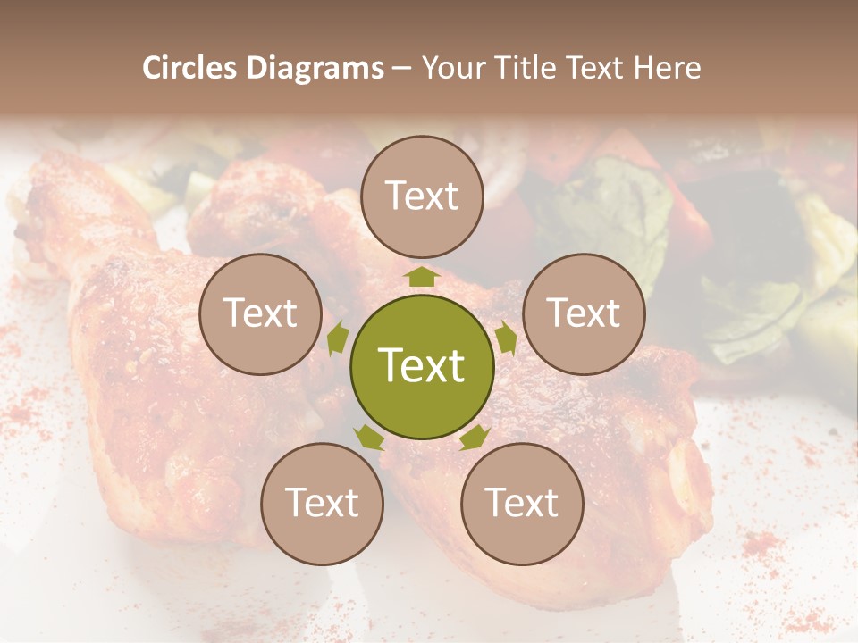 Lunch Lettuce Object PowerPoint Template