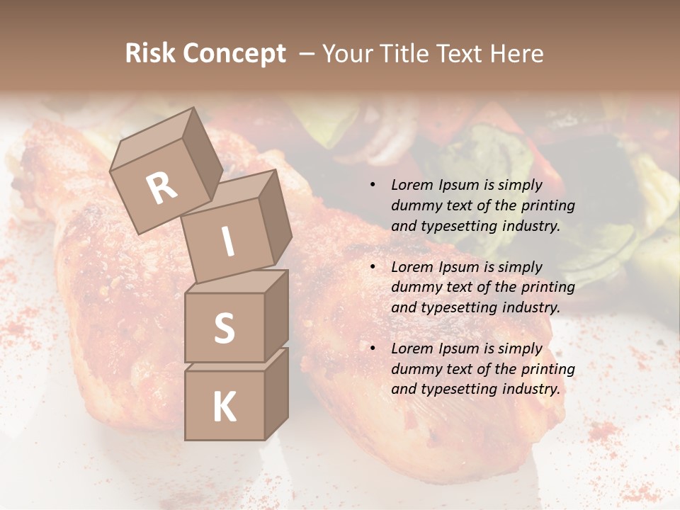 Lunch Lettuce Object PowerPoint Template